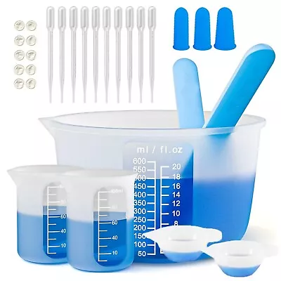 Large Silicone Resin Measuring Cups Tool Stir Sticks Pipettes Resin Mixing Molds • $3.98