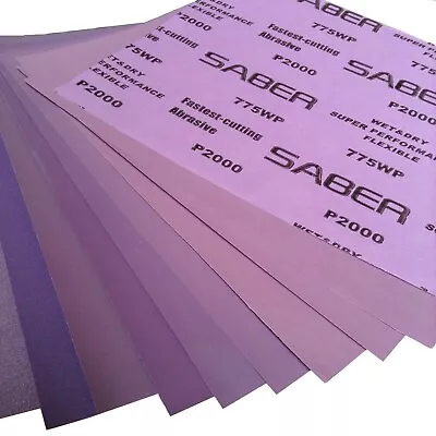 $2.59 • Buy Wet And Dry Sandpaper 230x280mm From 120 To 2000 Grit Abrasive Sheet Waterproof