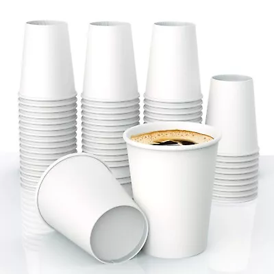Disposable Coffee Cups 4oz Takeaway Paper Wall Drink Bulk • $14.50