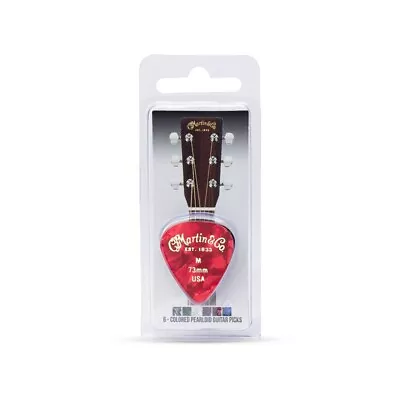 Martin MULTI-COLOR PEARLOID PICK PACK Medium  .73mm • $4.99