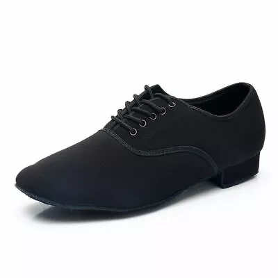 Men Latin Dance Shoes Ballroom Jazz Tango Shoes Low Heel Suede Practice Shoes • $23.57