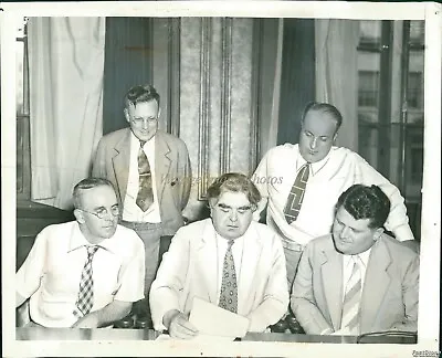 1938 C.I.O Head John L Lewis Confers With Former U.A.W Leaders Unions 8X10 Photo • $24.99