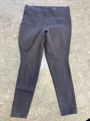 Dover Saddlery Riding Sport Leggings Breeches Pants Gray 350414 Women's Large • $28