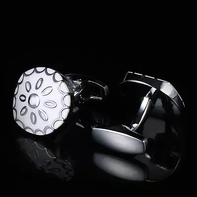 £11.06 • Buy Unisex Men Women Sunflower Pattern Floral Design Cufflinks French Cuff Gift New
