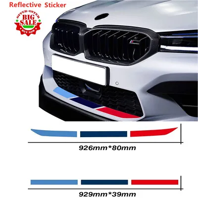 M Power Performance Car Front Rear Bumper Sticker Fits All Of Cars Top Quality • $12.63
