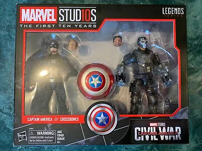 Marvel Legends - Captain America & Crossbones 2 Pack Civil War Avengers Iron Man • $56.99