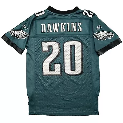 Brian Dawkins Jersey Youth Medium Philadelphia Eagles #20 Football Green NFL • $29.99