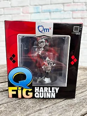 Q FIG Harley Quinn Figure QMX Batman DC Comics 4  Figurine Loot Crate Exclusive • £9.99