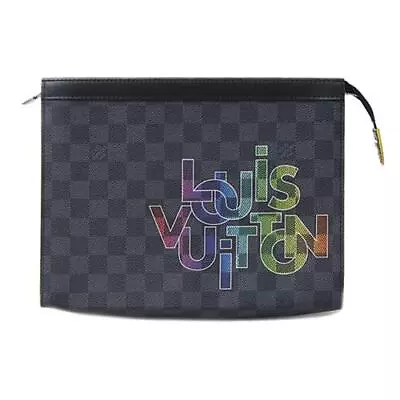 Louis Vuitton DAMIER Graffiti Pochette Voyage MM Clutch Bag N60307 #291 • £515.94