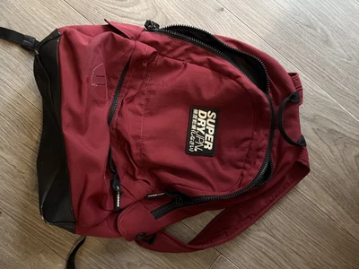 £2.99 • Buy Burgundy Superdry Rucksack.