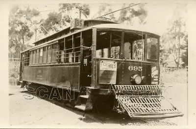 OE921 RP 1940s/50s MARKET STREET RAILWAY CAR #695 INVOLVED IN A COLLISION  • $8.99