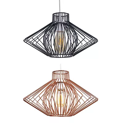 Ceiling Light Shade Industrial Metal Pendant Lampshade Living Room LED Bulb • £24.99