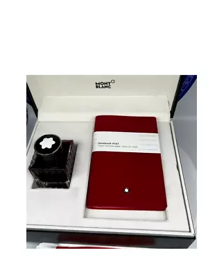 Montblanc E-comm Notebook Size 147 50ml Red Ink Box Set 117597 • $136