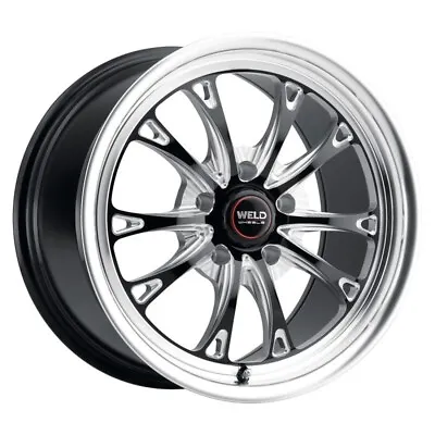 Weld Racing 18x5 Belmont Drag Wheel Gloss/Milled Black 5x115 -32mm Offset 1.5 BS • $343.58