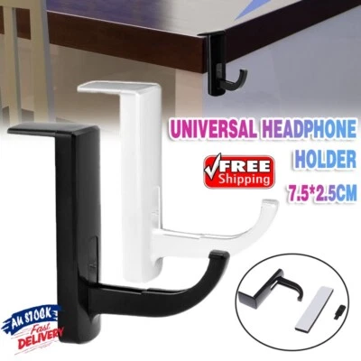 $5.69 • Buy Universal Headphone Holder Hanger Wall Hook PC Monitor Headset Stand Rack AU