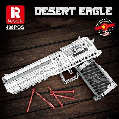 £27.18 • Buy Building Blocks Set MOC Military Gun Desert Eagle Pistol Bricks Model Toys