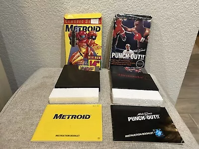 Tyson’s Punch Out/ Metroid NES CIB Lot Read • $300