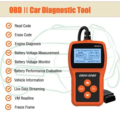  OBD2 Fault Code Reader Universal Car Diagnostic Tool Check Engine ODB2 Scanner • £14.99