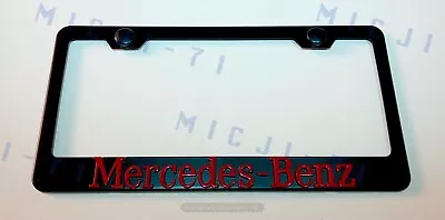 3D Mercedes Benz Emblem Stainless Steel License Plate Frame Rust Free • $16.50