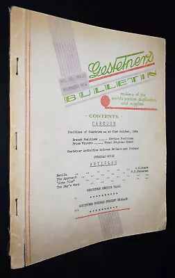 £105.62 • Buy COMPANY LETTER COPYING MACHINES 1934 Gestetner's Bulletin - COPY PROCESS