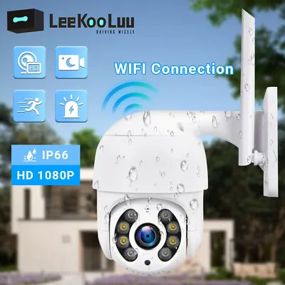 ICSEE APP 1080P WIFI IP Camera Wireless Outdoor CCTV PTZ Home Security IR Dome • £28.99