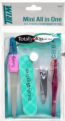 Mini All In One. Nail File Nail Buffer Nail Clippers And Tweezers Kit • $7.99