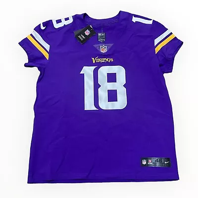 Authentic Nike Minnesota Vikings Justin Jefferson Vapor Elite Jersey Sz 48 • $269.99