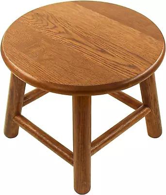 Kids Stool Milking Stool USA Grown Oak Plant Stand Handcrafted Solid Wood St • $97.48