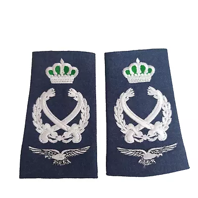 Royal Jordanian Air Force Field Marshal Shoulder Rank Slides Rare RJAF Ranks • $249