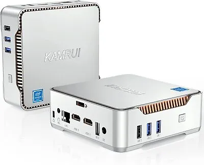 KAMRUI 4K Mini PC 12G RAM+256GB SSD Intel 11th Celeron N5105 Winwows 11 Wifi BT • $136.72