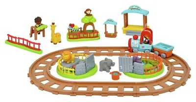 Chad Valley Wild Times On The Safari Train Set Tots Town With Animals To Feed • £40.77