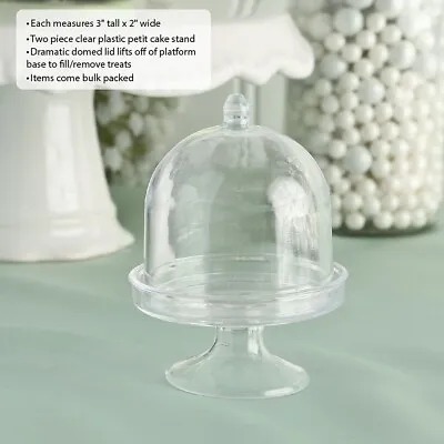 50 Perfectly Plain Mini Cake Stand Candy Box Wedding Bridal Shower Party Favors • $67.83