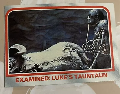 1980 Topps Star Wars The Empire Strikes Back #20 “Examined: Luke’s Tauntaun Card • $1.50