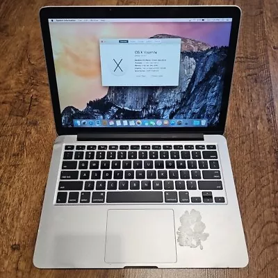 Apple A1502 MacBook Pro Retina Early 2015  I5-5287U 8GB RAM 126GB SSD • $200