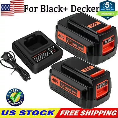 40V MAX Lithium Ion Battery 2.0Ah For Black & Decker 40Volt LBXR36 LBX2040 LBX36 • $72