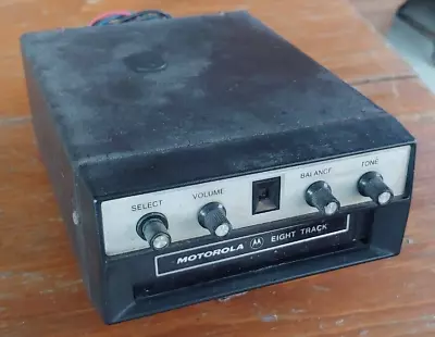 Original 1970's MOTOROLA Under Dash 8-TRACK Tape PLAYER Made In JAPAN • $36