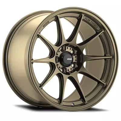 18  Konig 57B Dekagram 18x8.5 5x4.5 Gloss Bronze Wheel 35mm Rim • $610.33