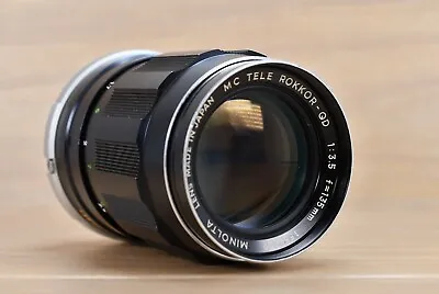 *Read* [Sold As-Is] Minolta MC Tele Rokkor-QD 135mm F3.5 MF Lens From JAPAN • $10