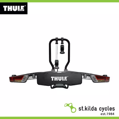 Thule EasyFold XT 2 Bike Platform Towbar Bike Rack 13 Pin - Black/Aluminium • $1965.41