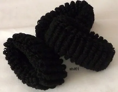 3 Black Thick Hair Elastic Ponytail Bobbles Hair Bands Fashion Accessories New • £2.99