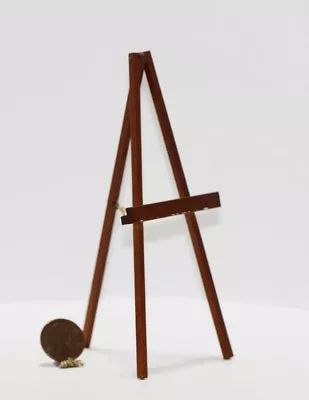 Dollhouse Miniature 1:12 Scale Wood Easel In Cherry • $7.99