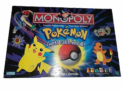 Hasbro Pokemon Collector's Edition Monopoly Board Game 1999 • $26.99