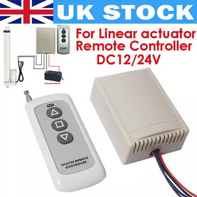 Wireless Remote Controller DC 12V 24V For Linear Actuator Motor Forward Reverse • £17.99