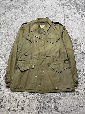 VTG Original WWII Army Combat Field Jacket M43 M-1943 Jacket Size 34R Small • $129.99