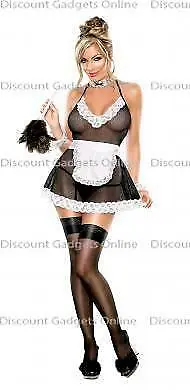 Chamber Maid Black L/xl Costume Lingerie Clothing Accessories • $41.98