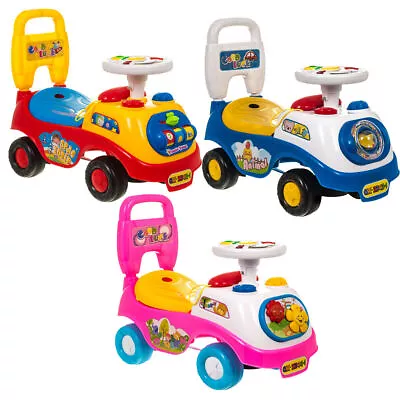 Kids First Ride On Cars Girls Boys Push Along Musical Car Infant Walker Genuine • £29.99