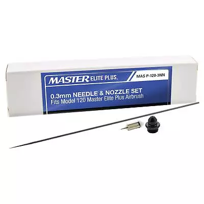 0.3 Mm Needle Nozzle Fluid Tip Cap Set Only Fits Master Elite Plus Airbrush • $24.99
