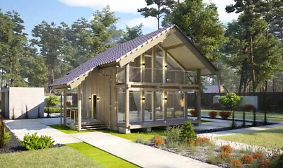 $111250 • Buy 840 Sq.ft Eco Solid Timber Airtight Panel House Kit. Mass Wood Clt Home, Prefab