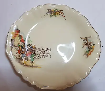 Vintage China Sandwich Plate Horse & Coach Design • £5