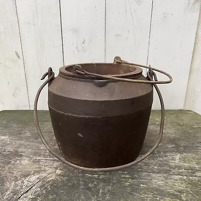 Large Antique Cast Iron Glue Pot & Kettle Gate Marked Beech Hill West Bromwich • $126.04